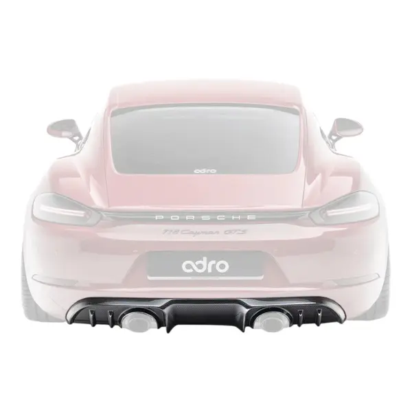 ADRO A23A20-1301 Rear Diffuser (Carbon Fiber) for PORSCHE 718 Cayman/Boxster GTS 4.0/ PORSCHE 718 Spyder/Spyder RS/GT4 RS
