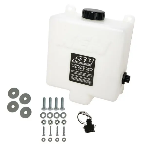 AEM 30-3325 Water / Methanol Injection 1.15 Gallon Tank Kit V2 With Conductive Fluid Level Sensor