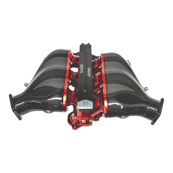 AMS ALP.07.08.0101-23 Billet Intake Manifold with Secondary Fuel Rail 12 Injector Blue for NISSAN GT-R