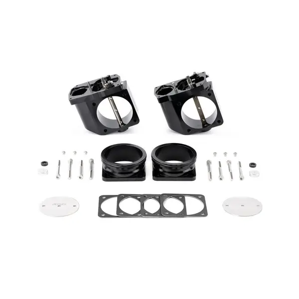 AMS ALP.07.08.0006-7 CNC Big Bore Throttle Body Set (With AMS Quickclamp Adapter Flanges) for NISSAN GT-R