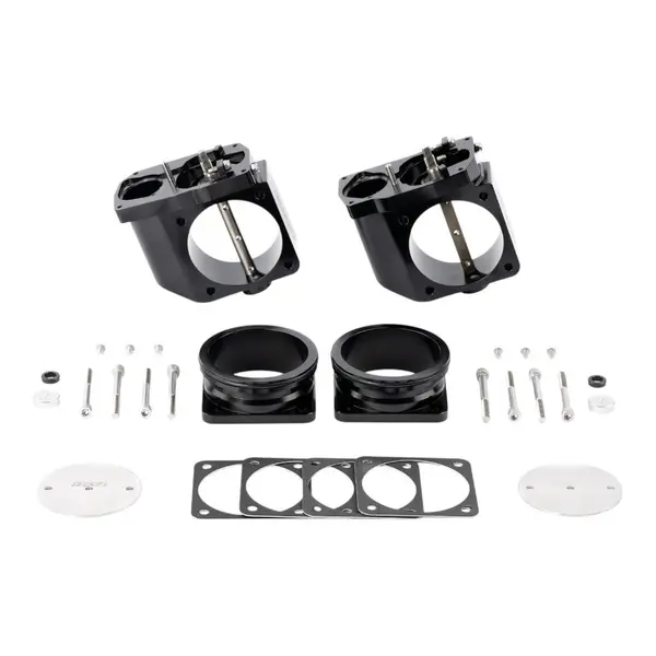 AMS ALP.07.08.0006-4 CNC Big Bore Throttle Body Set (With Vibrant HD Flanges) for NISSAN GT-R