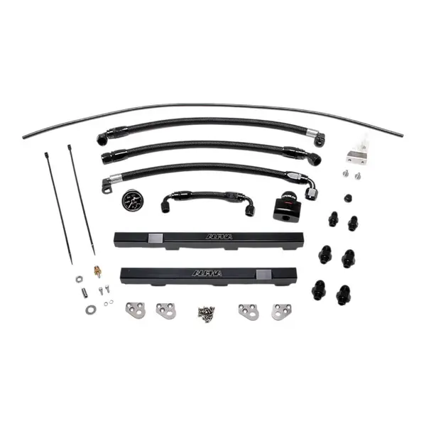 AMS ALP.07.07.0002-1 Fuel Rail Kit With Regulator (Black) for NISSAN GT-R