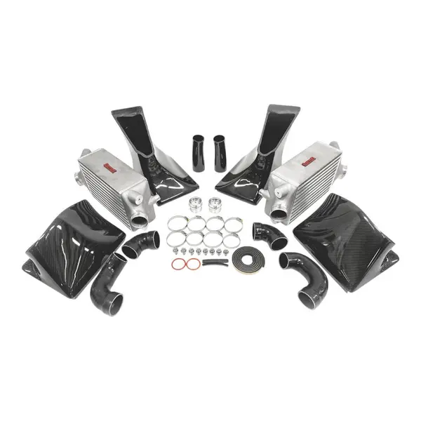 AMS ALP.23.09.0001-1 Intercooler Kit With Carbon Fiber Shrouds for PORSCHE 911 Turbo / Turbo S (991.1) 2013-2015