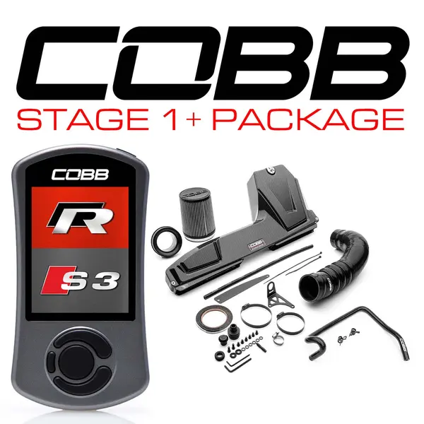 COBB VLK003001P-RED Stage 1 + Redline Carbon Fiber Power Package for VW (Mk7 / Mk7.5) Golf R, AUDI S3