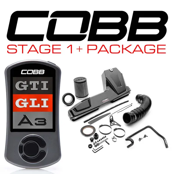 COBB VLK002011P-RED Stage 1 + Redline Carbon Fiber Power Package for VW (Mk7/Mk7.5) GTI, Jetta (A7) GLI, AUDI A3