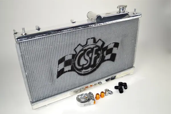 CSF 3076O All-aluminum radiator with built-in oil cooler for SUBARU WRX/STI 2002-2007