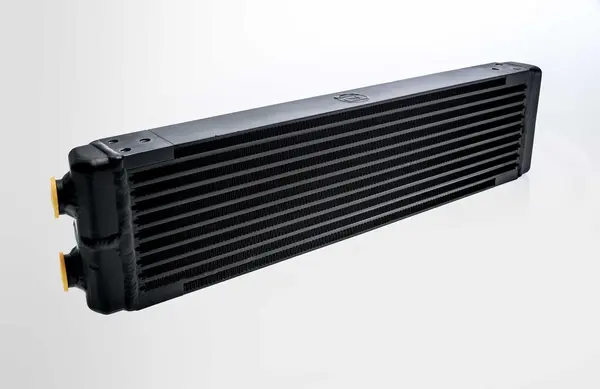 CSF 8110 UNIVERSAL Dual-Pass Oil Cooler w/Direct Fitment for PORSCHE 911 center front oil cooler (RS Style) - M22 x 1.5 connections - 24L x 5.75H x 2.16W