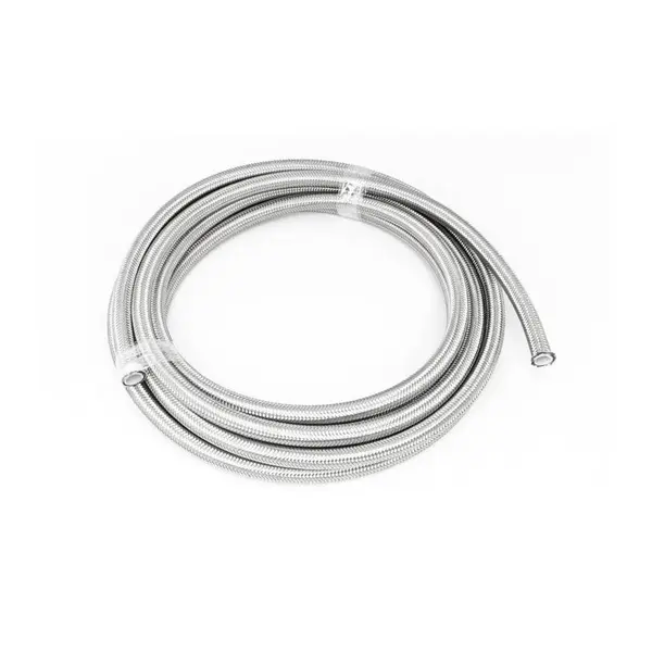 DEATSCHWERKS 6-02-0863-20 10AN SS Double Braided PTFE Hose, 20 feet