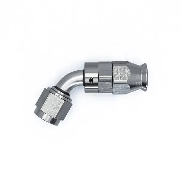 DEATSCHWERKS 6-02-0871 6 AN Female Flare Swivel (Incl Ferule/Olive) 60-degree Hose End PTFE, anodized DW titanium
