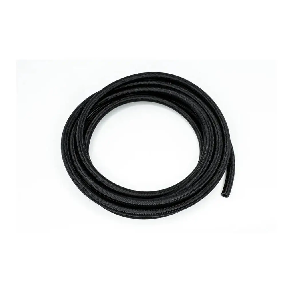 DEATSCHWERKS 6-02-0815-20 6AN Black Nylon Braided CPE Hose, 20 feet