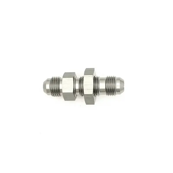 DEATSCHWERKS 6-02-0708 6AN Male Flare to 6AN Male Flare Bulkhead Adapter (incl Nut)