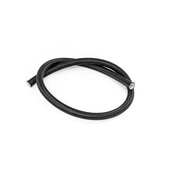 DEATSCHWERKS 6-02-0865-3 8AN Black Nylon Braided PTFE Hose, 3 feet