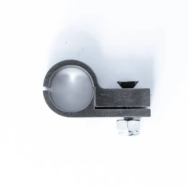 DEATSCHWERKS 6-02-0358 Billet P-Clamp Titanium Finish for -10 PTFE and -8 CPE Hose, 15.9mm Clamp ID