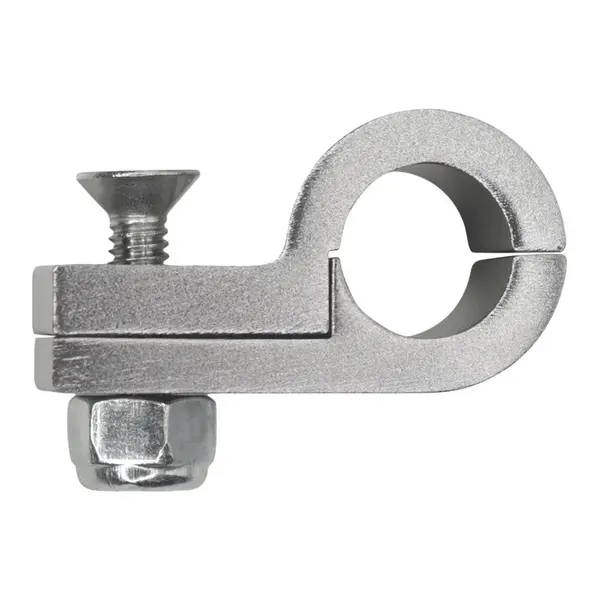 DEATSCHWERKS 6-02-0356 Billet P-Clamp Titanium Finish for -6 PTFE Hose, 11.1mm Clamp ID
