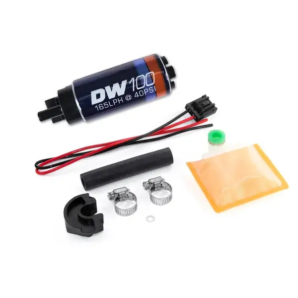 DEATSCHWERKS 9-101-0766 DW100 series, 165lph in-tank fuel pump w/install kit for 240sx 89-94 OE REP