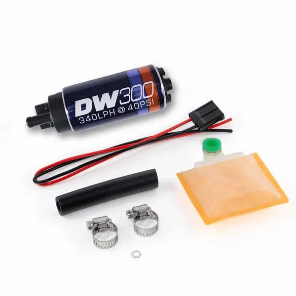 DEATSCHWERKS 9-301-1000 DW300 series, 340lph in-tank fuel pump w/UNIVERSAL Install Kit. Fits Most