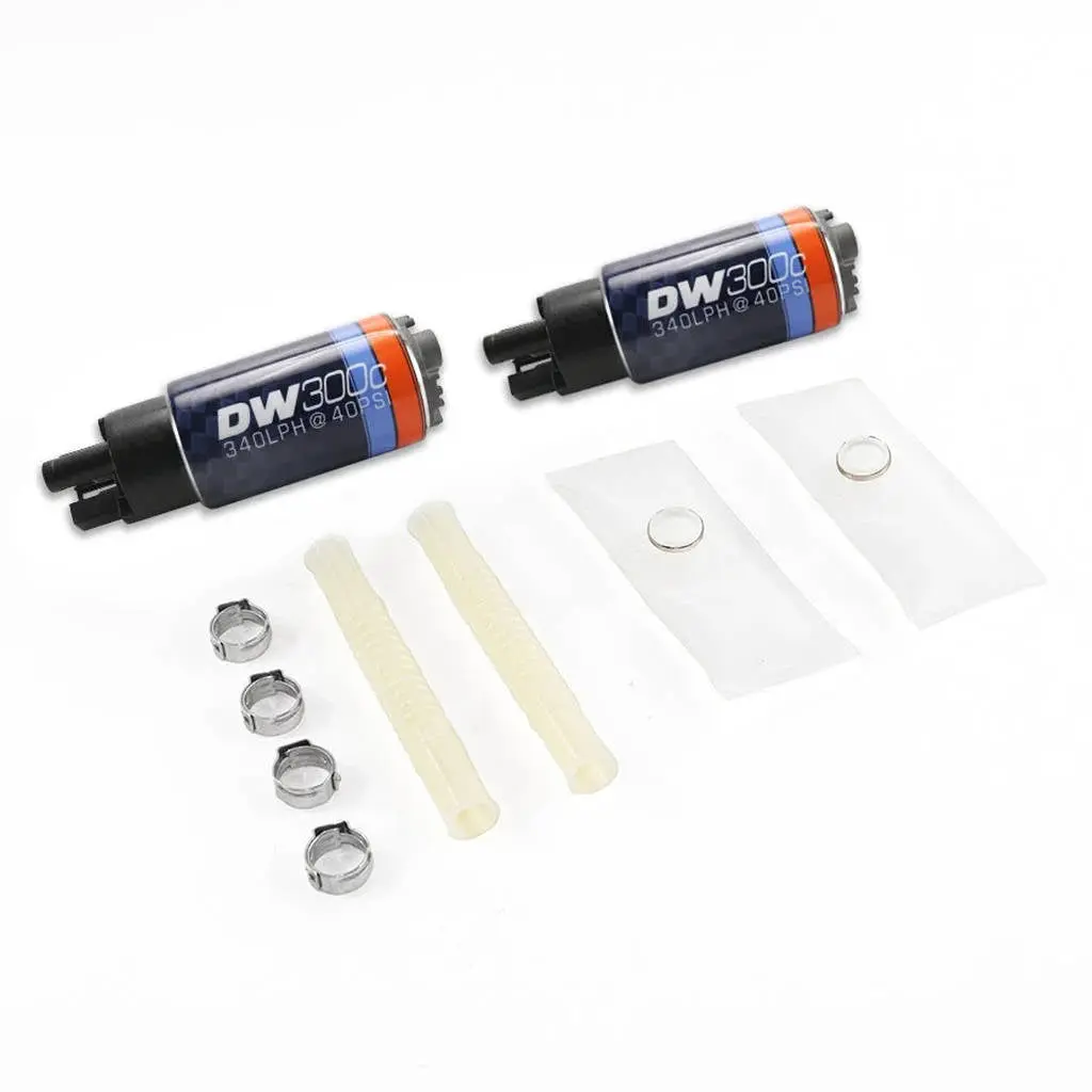 DEATSCHWERKS 9-307-1033 DW300C series, 340lph compact fuel pump without mounting clips and install k
