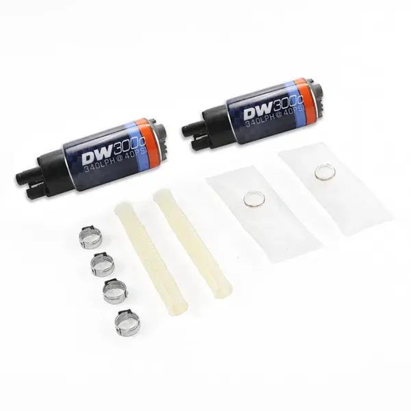 DEATSCHWERKS 9-307-1033 DW300C series, 340lph compact fuel pump without mounting clips and install k