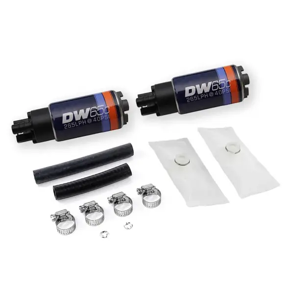 DEATSCHWERKS 9-651-1013 DW65C series, 265lph compact fuel pump without mounting clips and install ki