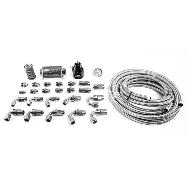 DEATSCHWERKS 6-605 X2 Series Pump Module -10AN CPE Plumbing Kit for 2011-19 Ford Mustang