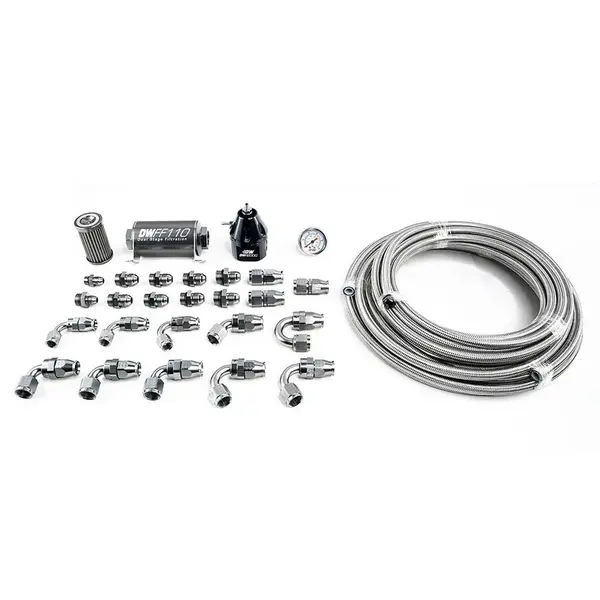 DEATSCHWERKS 6-606 X2 Series Pump Module -10AN PTFE Plumbing Kit for 2011-19 Ford Mustang