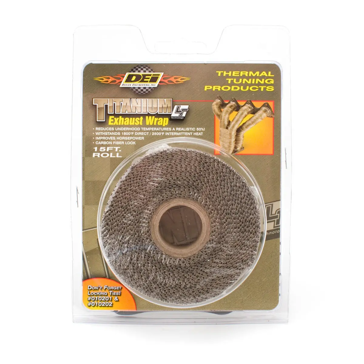 DEI 010131 Exhaust Wrap 2" x 25ft Titanium
