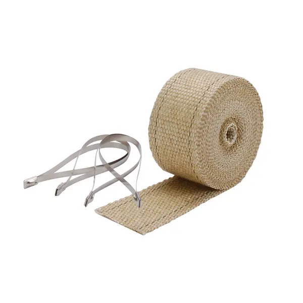 DEI 010122 Exhaust Wrap Kit Pipe Wrap & Locking Tie Tan
