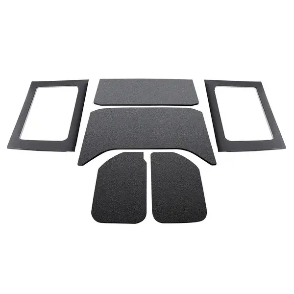 DEI 050290 Sound Deadening HeadLiner & Window Kit JK - 2011-18 - 4-Dr - 8-pc Original Finish - Black