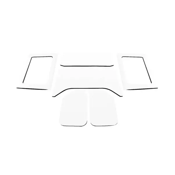 DEI 050292 Sound Deadening HeadLiner & Window Kit JK - 2011-18 - 4-Dr - 8-pc Original Finish - White