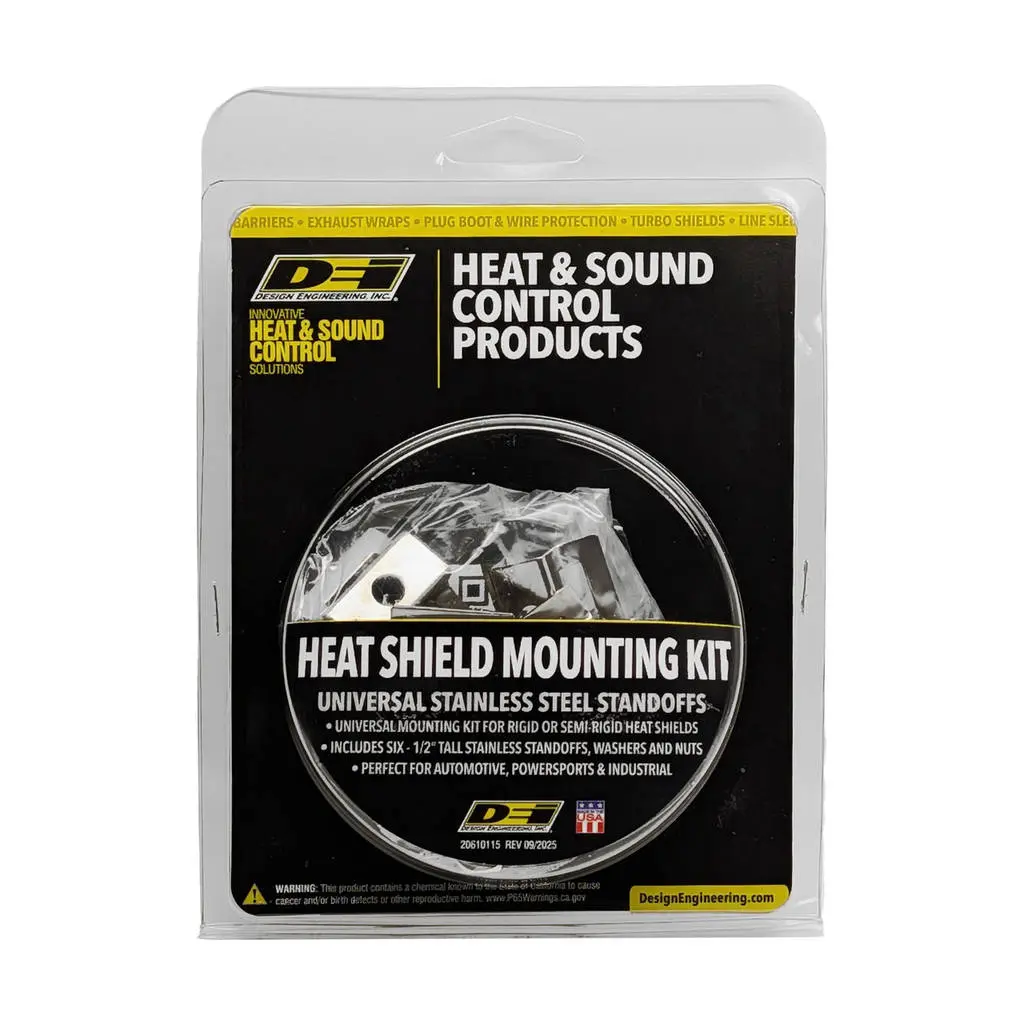 Design Engineering (DEI) 10222 Heat shield mounting kit Stainless steel Universal