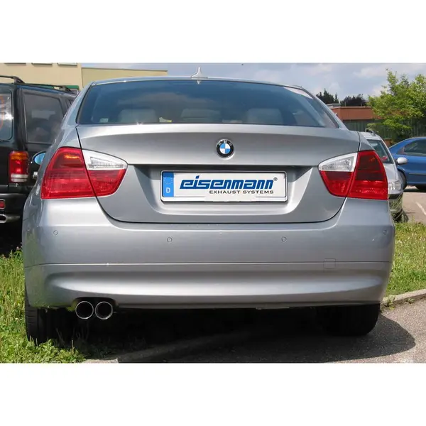 EISENMANN B5325.20762_330I_LIMO Rear Muffler Race 2 x 76 mm for BMW 3 (E90) 330i Sedan