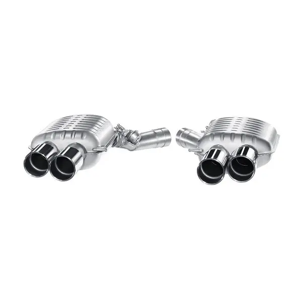 EISENMANN B5426.01024 Rear muffler with polished tips (4x102) for BMW F10 M5 (with valves)