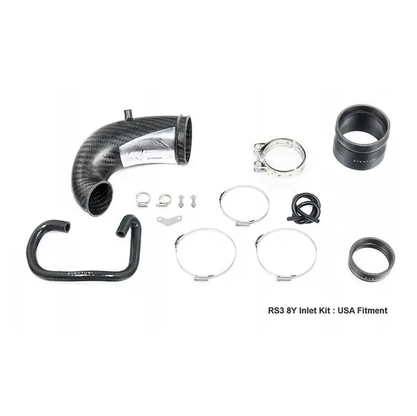 EVENTURI EVE-TRB8Y-LHD-NIL Carbon Turbo Inlet with No Flance for AUDI RS3 (8Y) LHD USA ONLY