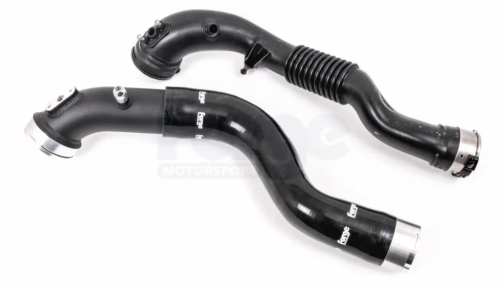 FORGE FMBP135F20 Silicone Hose with Alloy Hardpipe - Black