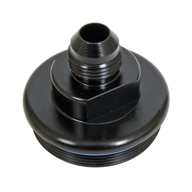FUELAB 108020102-7 Fuel Filter Inlet Cap 10AN, Black