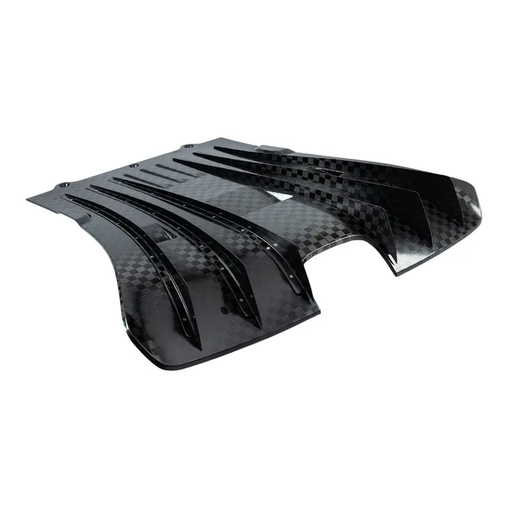 KLINE INNOVATION KL-AER-POR-992GT3-CFRD Carbon Fiber Rear Diffuser (Stainless Steel) for PORSCHE 911 GT3