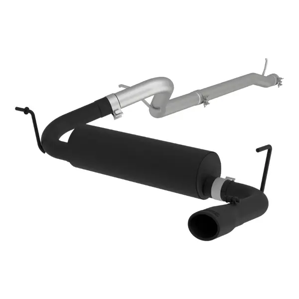 MBRP S5526BLK Cat-Back 2.5" Armor BLK (Black-Coated Aluminized Steel / Single) for JEEP Wrangler Rubicon (JK) 2012-2018