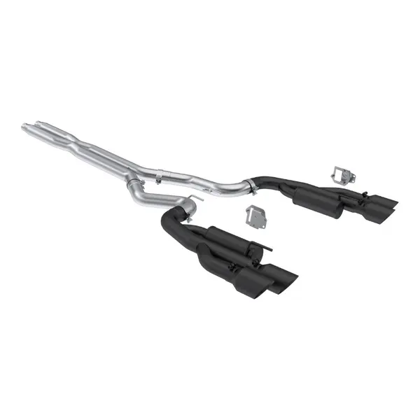 MBRP S7282BLK Cat-Back 3" Armor BLK (Black-Coated Aluminized Steel / Dual) for FORD Mustang 5.0L 2024-