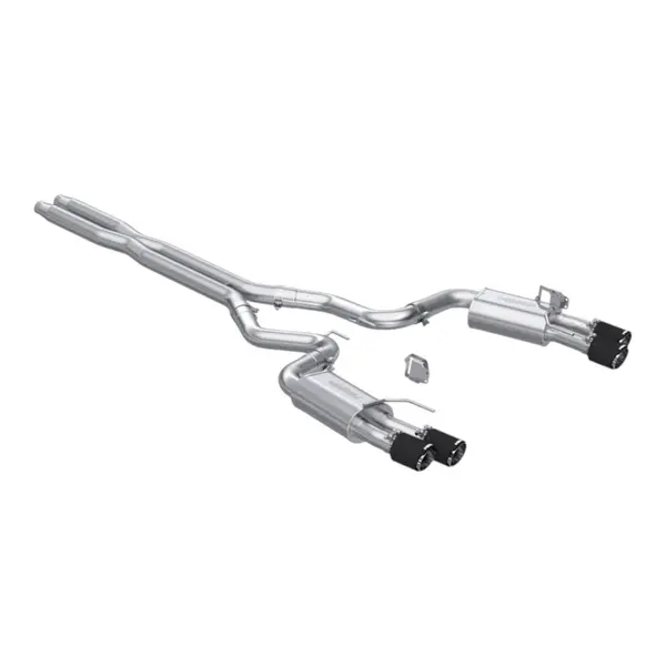MBRP S72803CF Cat-Back 3" Armor Pro (T304 Stainless Steel / Dual with Carbon End Tips) for FORD Mustang GT 5.0L 2024-