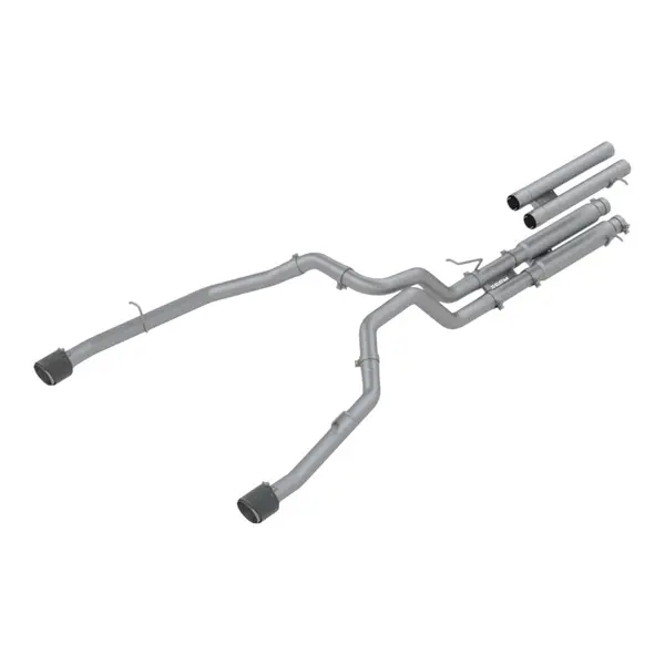 MBRP S51543CF Cat-Back 3" Armor Pro (T304 Stainless Steel / Dual with Carbon End Tips) for RAM 1500 TRX 2021-2024
