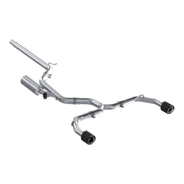MBRP S46173CF Cat-Back 3" Armor Pro (T304 Stainless Steel / Dual with Carbon End Tips) for VW Golf GTI (MK8) 2022-