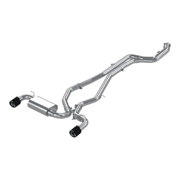 MBRP S43003CF Cat-Back 3" Armor Pro (T304 Stainless Steel / Dual with Carbon Tips) for TOYOTA GR Supra 3.0L 2020-