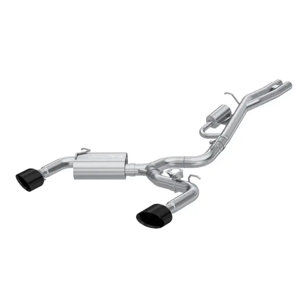 MBRP S46103BC Cat-Back 3" Armor Pro (T304 Stainless Steel / Dual with Oval Black Chrome End Tips) for AUDI RS3 (8V) 2017-2020