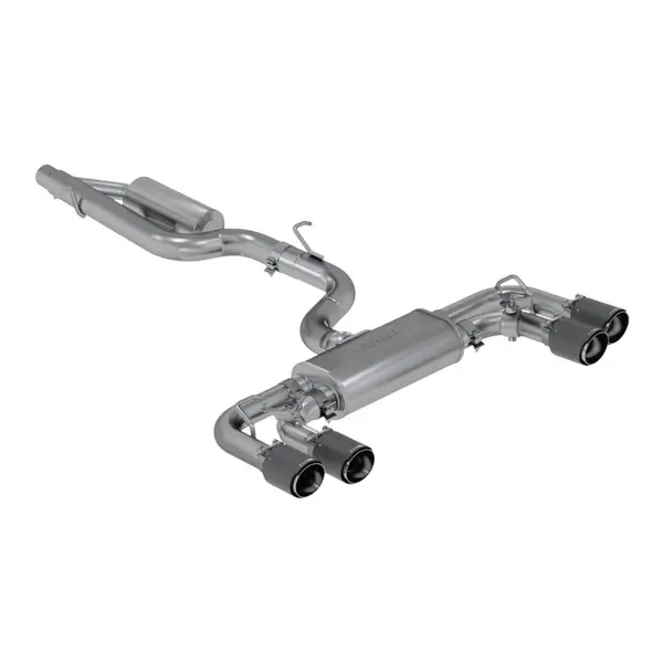 MBRP S46053CF Cat-Back 3" Armor Pro (T304 Stainless Steel / Quad with Carbon End Tips) for VW Golf R (MK7 / MK7.5) 2015-2019