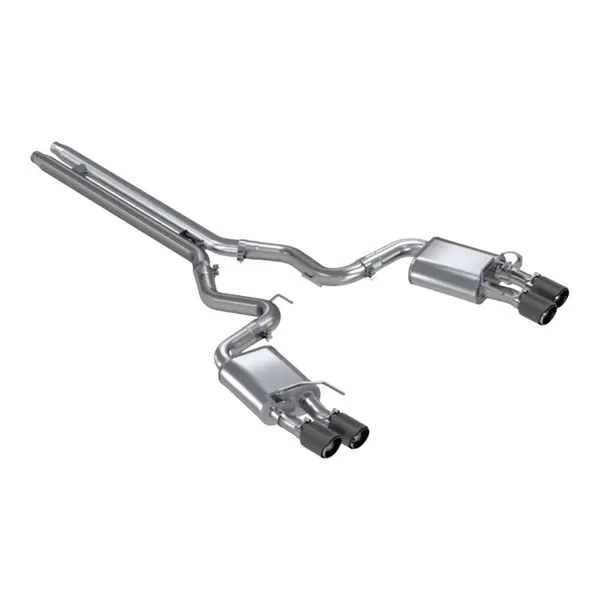 MBRP S72093CF Cat-Back 3" Armor Pro (T304 Stainless Steel / Quad with Carbon Tips) for FORD Mustang GT 5.0L 2018-2023