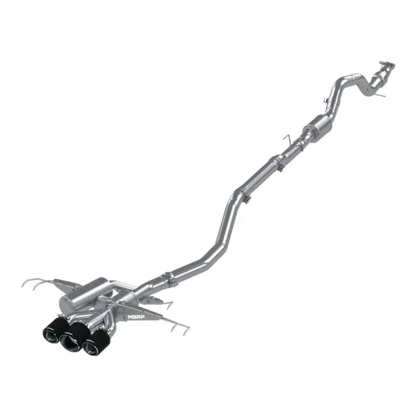 MBRP S49013CF Cat-Back 3" Armor Pro (T304 Stainless Steel / Triple with Carbon End Tips) for HONDA Civic Type-R (FK8) 2017-2021