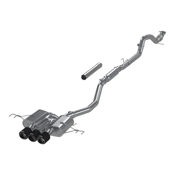 MBRP S49023CF Cat-Back 3" Armor Pro (T304 Stainless Steel / Triple with Carbon End Tips) for HONDA Civic Type-R (FL5) 2023-