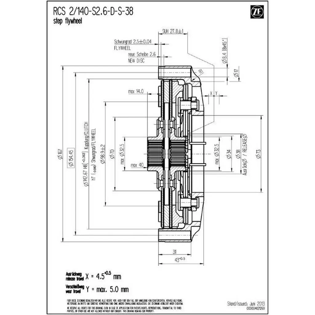 SACHS PERFORMANCE 003072000296 Clutch Housing RCS