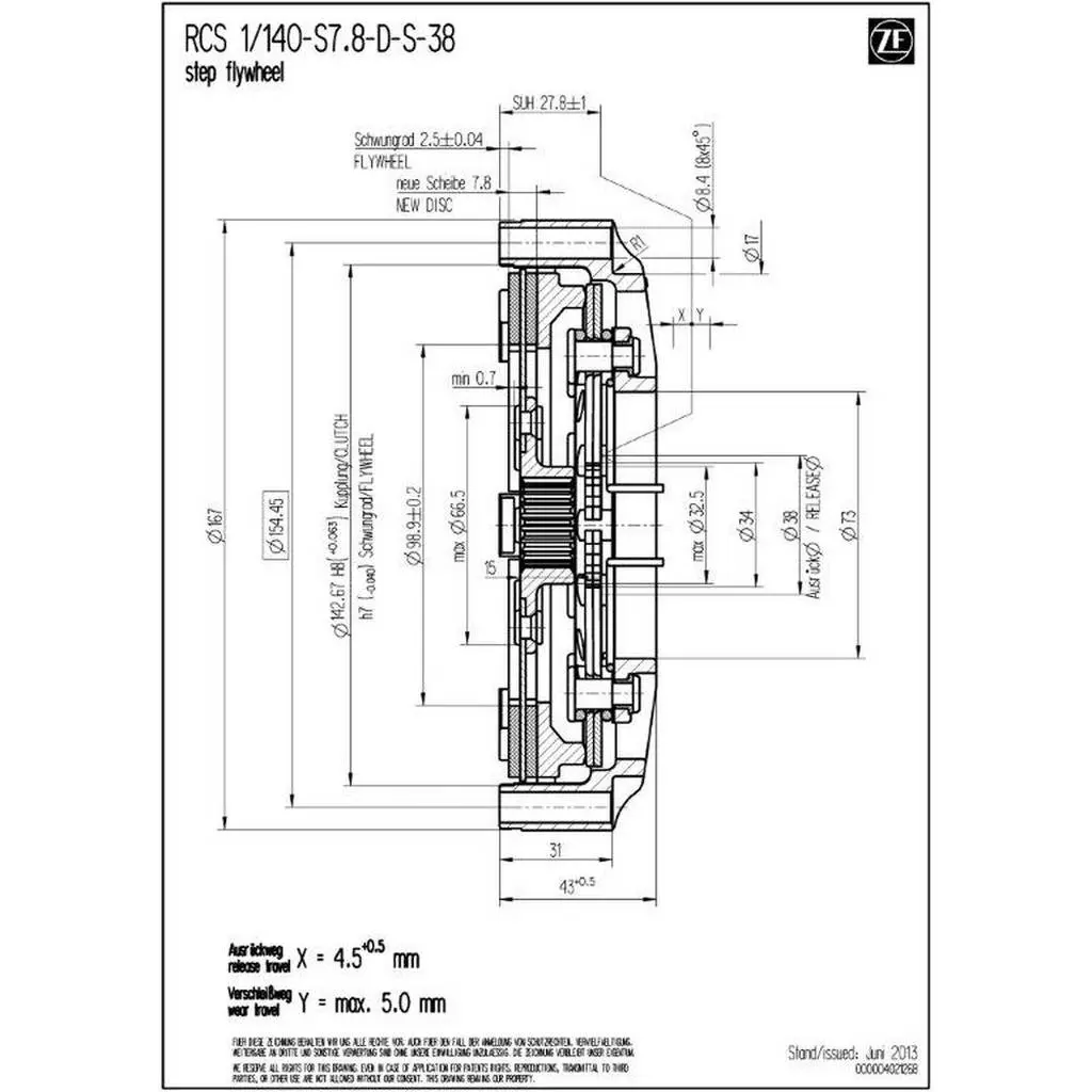 SACHS PERFORMANCE 003072000296 Clutch Housing RCS