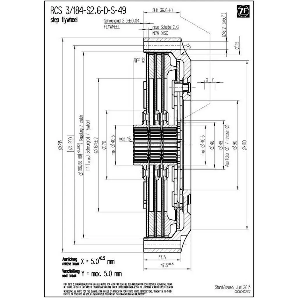 SACHS PERFORMANCE 003072000484 Clutch Housing RCS